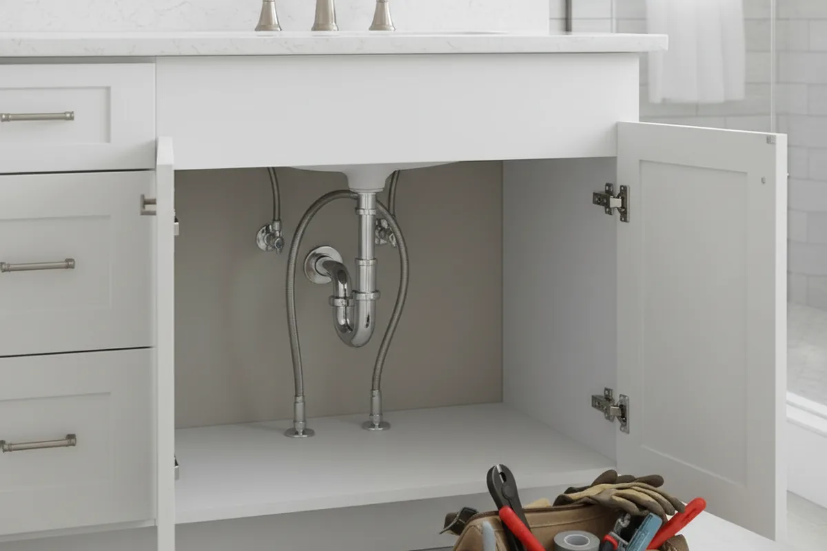Finished fixture set after Gas Line Repair in Sand Lake